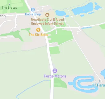 map for Newdigate Surgery