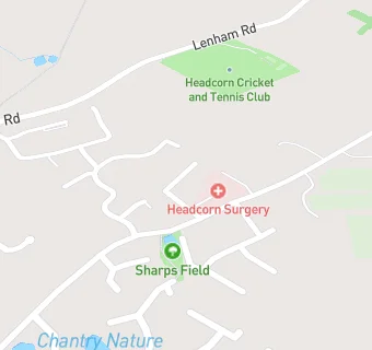 map for Headcorn Pharmacy