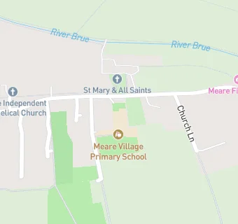 map for Meare Village Primary School