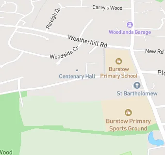 map for Burstow After School Club