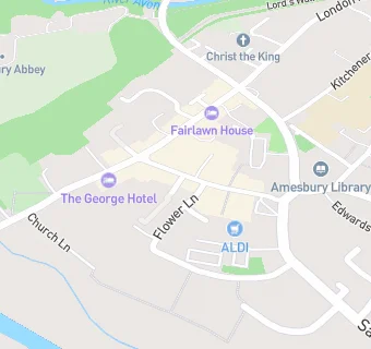 map for Amesbury Post Office