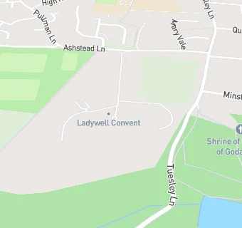 map for Ladywell Convent