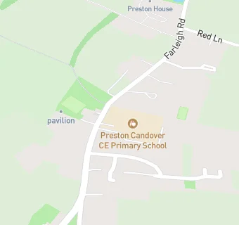 map for Preston Candover C Of E School