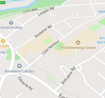 map for Amesbury Infants' School