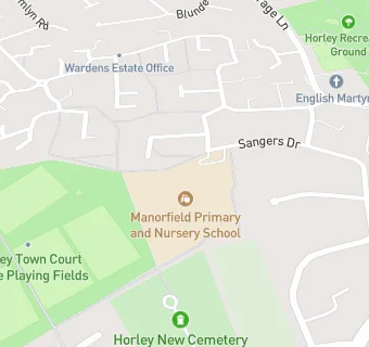 map for Manorfield Primary and Nursery School