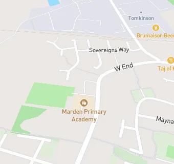 map for Breakfast Club - Marden County Primary School