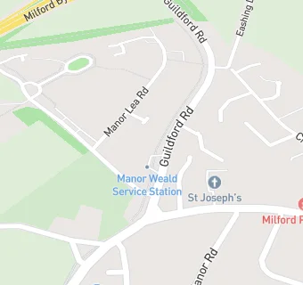 map for Manor Weald Service Station