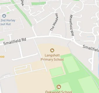 map for Langshott Primary School