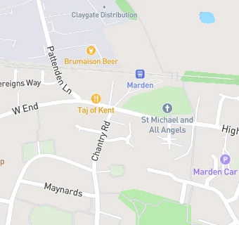 map for Marden Medical Centre