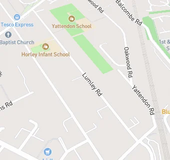 map for Horley Infant School