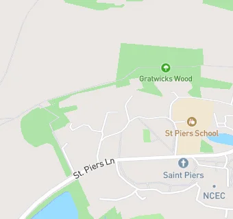 map for St Piers College (Young Epilepsy)