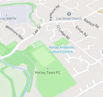 map for Horley Town FC T/A The Claret And Brew