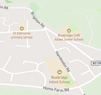 map for Busbridge County Infant School