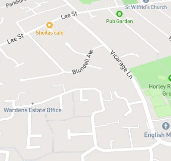 map for Horley Baptist Church