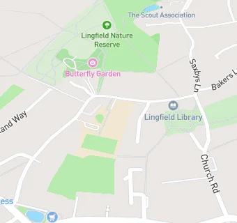 map for Lingfield Primary School