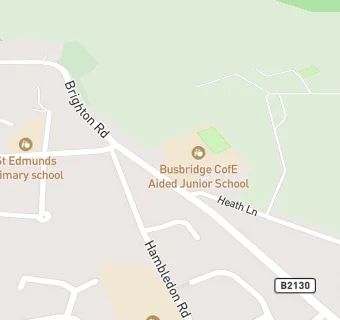 map for Busbridge CofE Aided Junior School