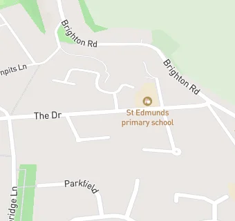 map for St Edmunds RC Primary School