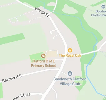 map for Clatford Church of England Primary School