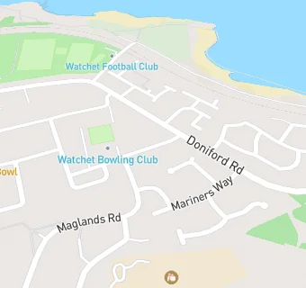 map for Watchet Bowling Club