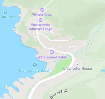 map for Watersmeet Hotel