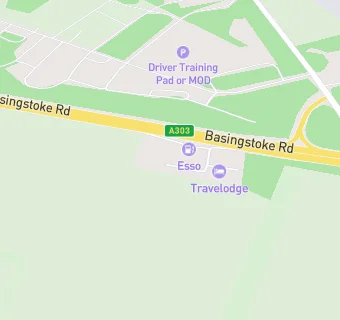 map for Esso Barton Stacey Service Station