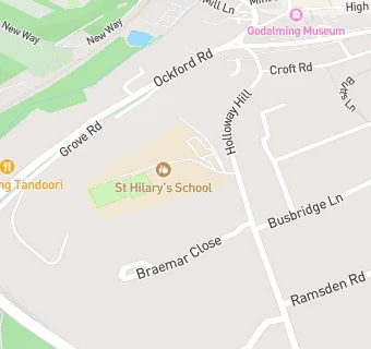 map for St Hilary's School