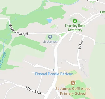 map for St James C Of E Primary School