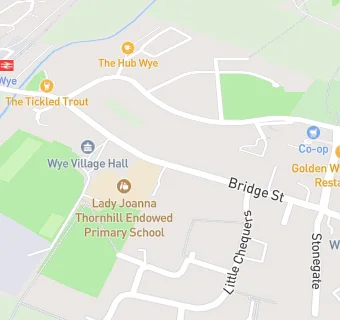 map for Wye's Owls Out of School Club