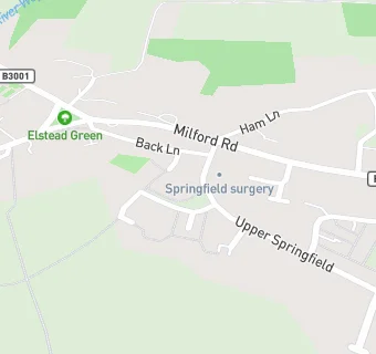 map for Springfield Surgery