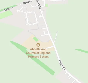 map for Abbotts Ann Church of England Primary School