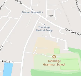 map for Tonbridge Grammar School