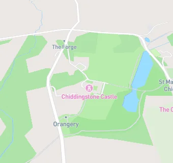 map for Chiddingstone Castle Tea Rooms