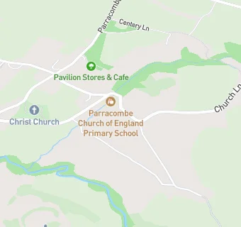 map for Parracombe C Of E Primary School