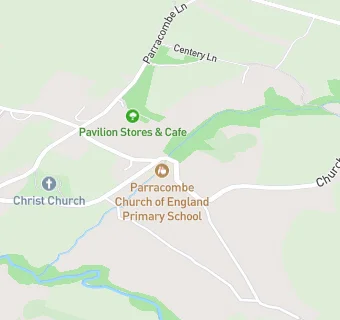 map for Parracombe Church of England Primary School