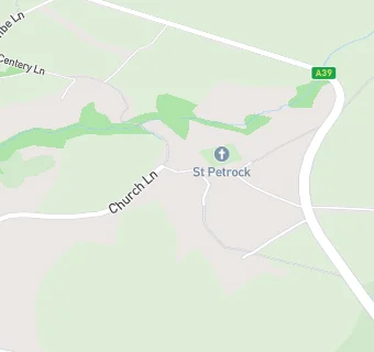 map for Parracombe Village Hall