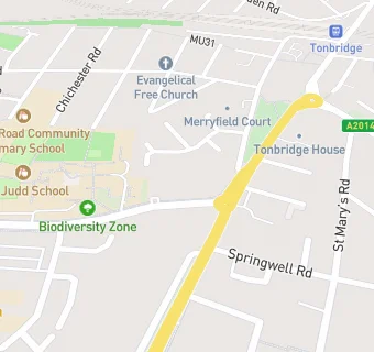 map for Oaklands Nurseries (Tonbridge) Ltd