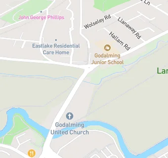 map for Godalming United Church