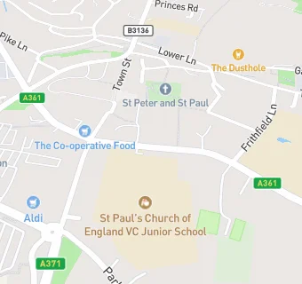 map for St Pauls CofE (VC) Junior School