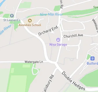 map for Rose And Crown