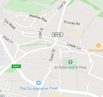 map for Mydentist, Town Street, Shepton Mallet