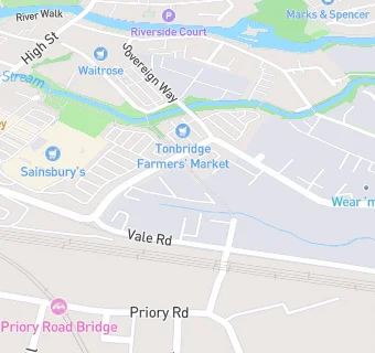 map for Angel (Tonbridge) Indoor Bowls Association Ltd