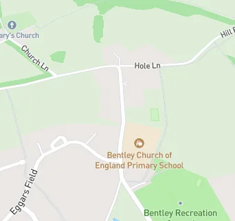 map for Bentley C E Primary School