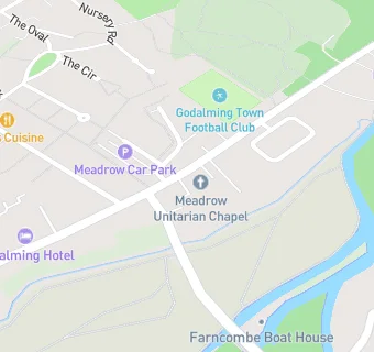 map for Godalming Naval Club