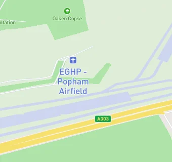 map for Popham Airfield Cafe