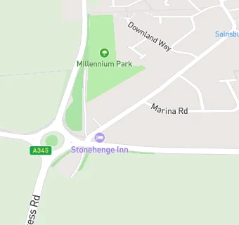 map for Stonehenge Inn