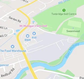 map for Mr Mulligan's Dino Golf Tonbridge