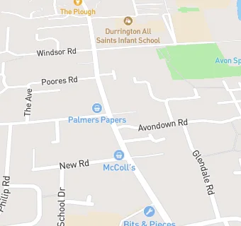 map for Durrington Surgery