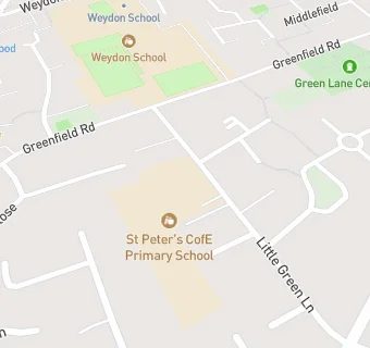 map for St Peter's CofE Primary School