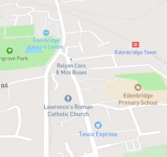 map for Edenbridge Primary School