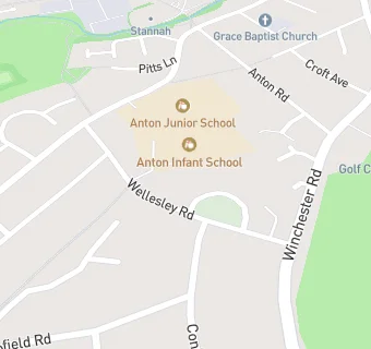 map for Anton Infant School